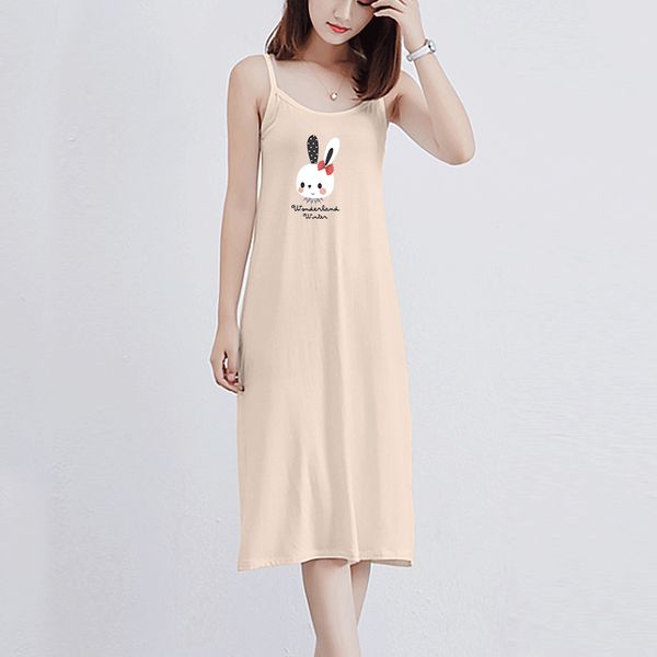 

2020 fashion women's dress summer new breathable trend casual half-length skirt with cartoon animal print pattern dress size -xl, Black;gray