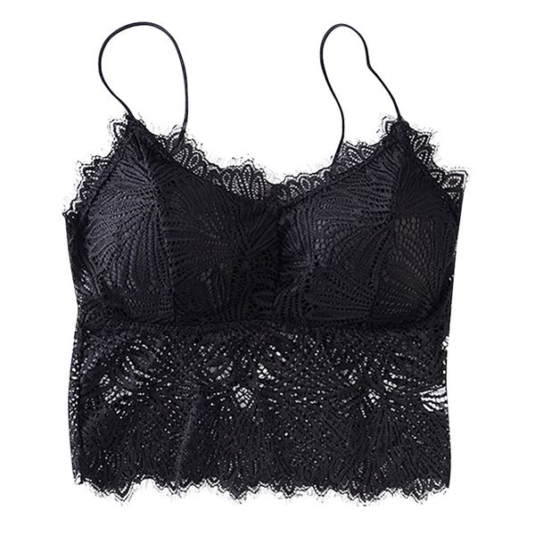 

camisoles & tanks women's wrapped chest holoow out no steel rims and pads bottoming suspenders bras, Black;white