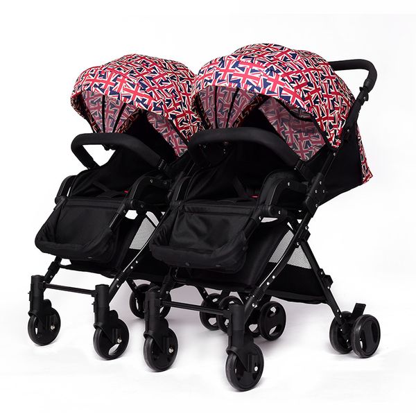 

twin strollers can be split and light double double baby stroller to increase the sleeping basket