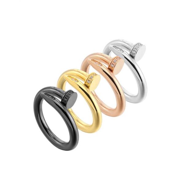 

fashionable individual couple titanium steel ring inserted with drilling clamp stainless steel ring