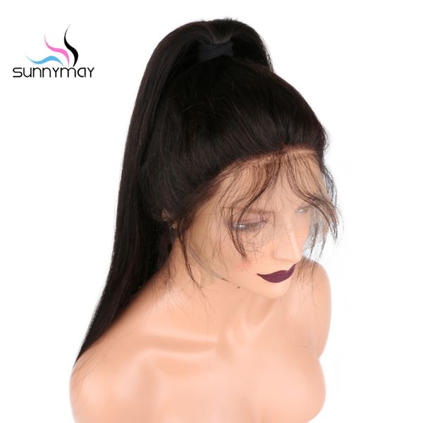 

human hair wigs sunnymay pre plucked full lace 130% density brazilian remy for black women with baby bleach knots 16"-24"