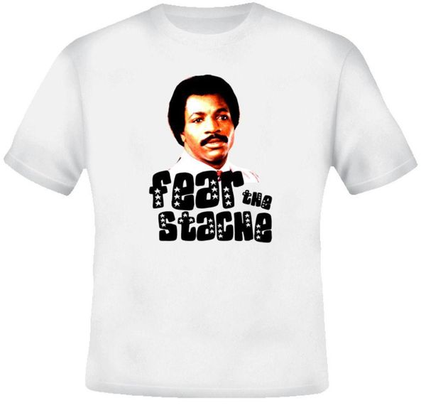 Mens Designer T Shirts Shirt Carl Weathers Rocky Apollo Fear
