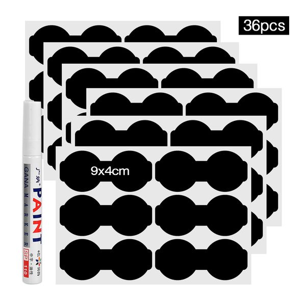 2019 jar stickers kitchen spice labels stickers storage organizer bottles jam sticker chalkboard jars spices label sticker from wudee 34 28 labels for spices