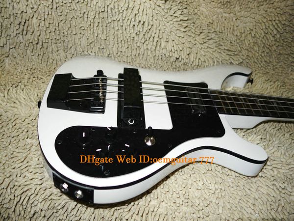 

white 4 strings 4003 electric bass two input bass guitars from china