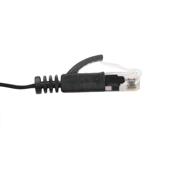 

rj45 cat6 ethernet network lan cable flat utp patch router black 20 meters