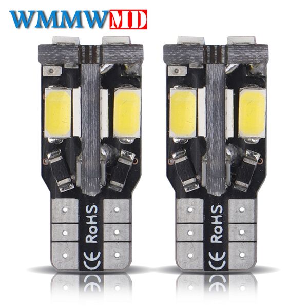 

2x t10 w5w 10 led 5630 5730 smd canbus error auto clearance tail lights car wedge parking dome lamp bulb car side light 12v