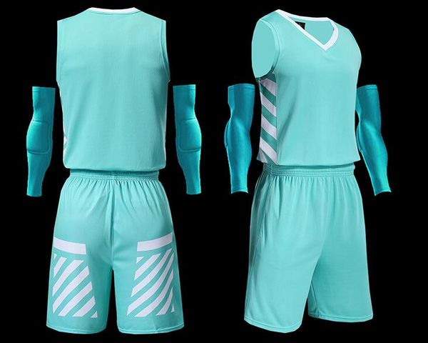 2019 Nouveaux maillots de basket-ball vierges logo imprimé Hommes taille S-XXL prix pas cher expédition rapide bonne qualité Cool TEAL CTL0012