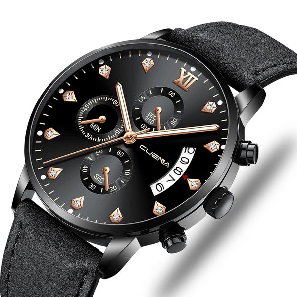 

2019 relogio masculino fashion luxury watches men sport business watch quartz erkek kol saati reloj hombre wristwatches, Slivery;brown