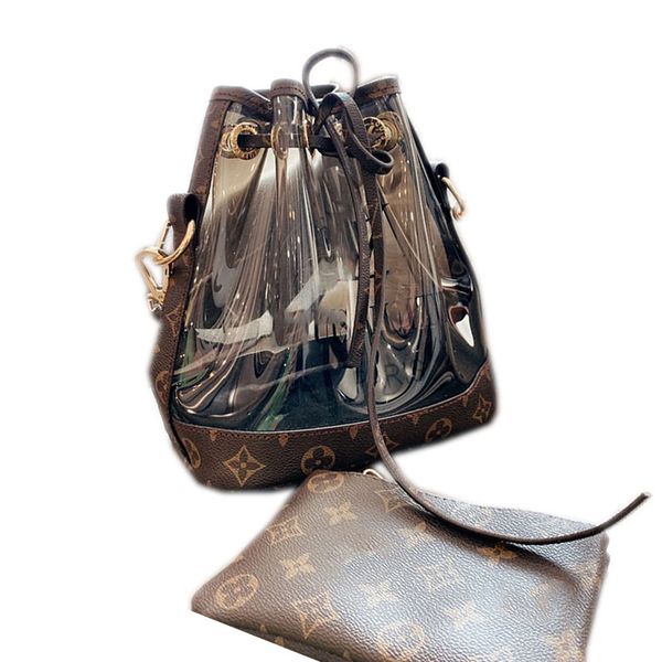 

the official website of the same paragraph woman shoulder bags handbag fashion purse two-in-one with letter transparent outer bag 20*24cm