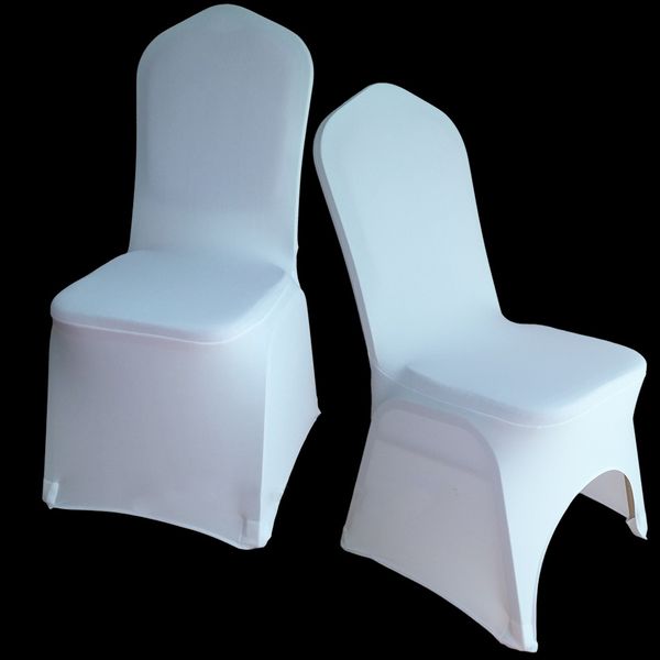 

100 pcs white universal stretch polyester spandex party wedding chair covers for weddings lycra china dining kitchen chair cover