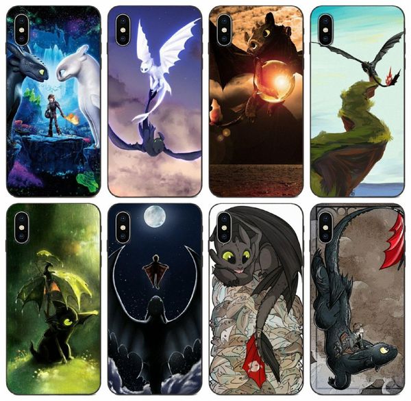 

[tongtrade] toothless train your dragon customer case for iphone 11 pro x xs max 8 7 6s 6 5s 5 samsung m30 m40 huawei p10 p9 plus cover case