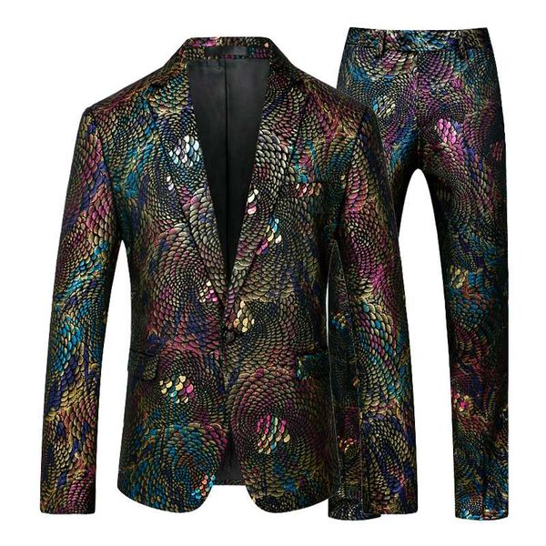 

2020 foreign trade long-term supply self-cultivation fashion flower suit two-piece suit male wedding an supporter dress, White;black