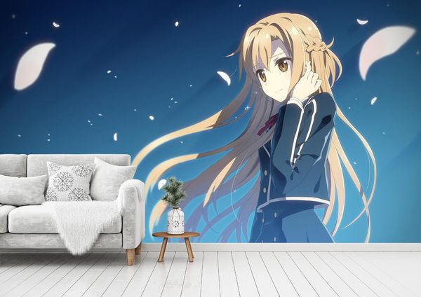 

самоклеящиеся] 3d sword art online 0445242 япония аниме обои роспись стен наклейка фрески фрески