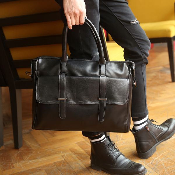 

male shoulder messenger lapbag postman british leisure travel documents retro trend of men korean computer bag