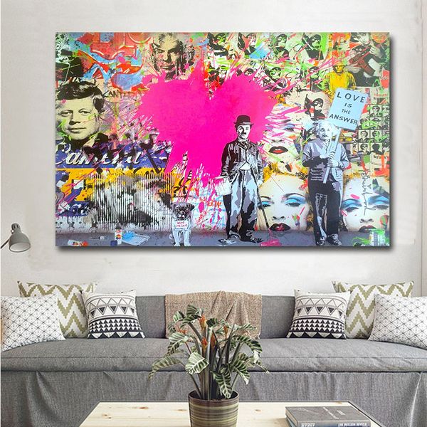 

улица стены граффити art home decor расписанную hd печати картина маслом на холсте wall art canvas картинки 200120