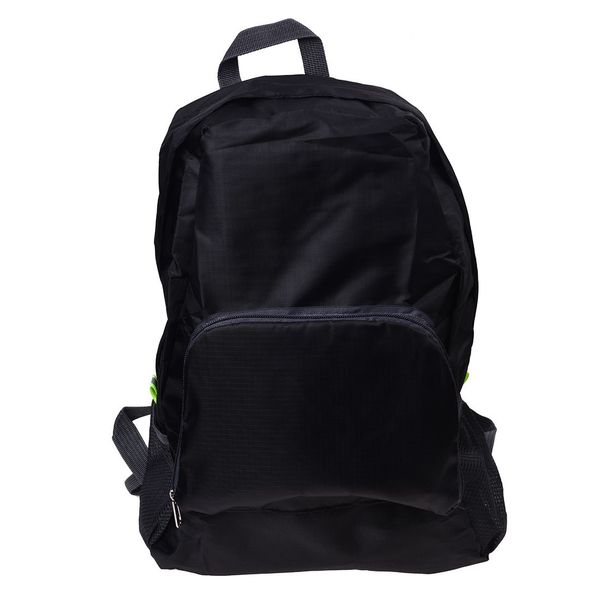 

outdoor sports waterproof foldable backpack hiking bag camping rucksack black backpacking packs
