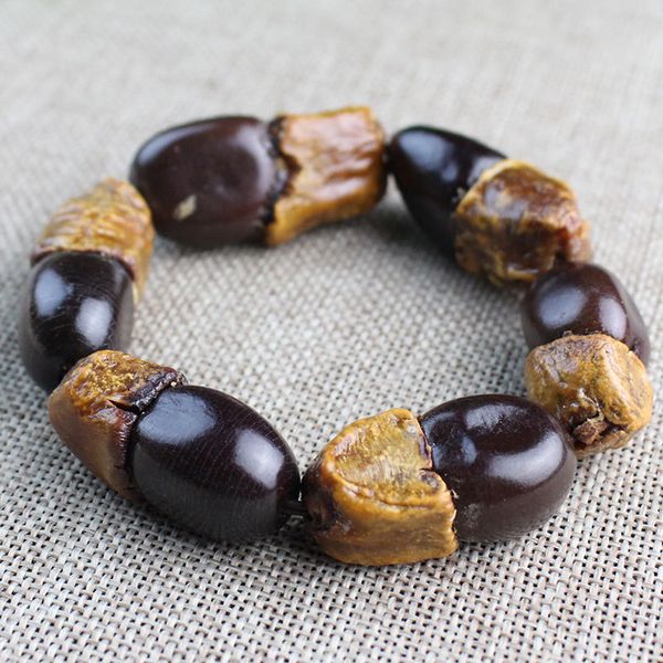 

fashion burmese bodhi bracelet for men and women simple personality rough brown and black color bracelet unisex