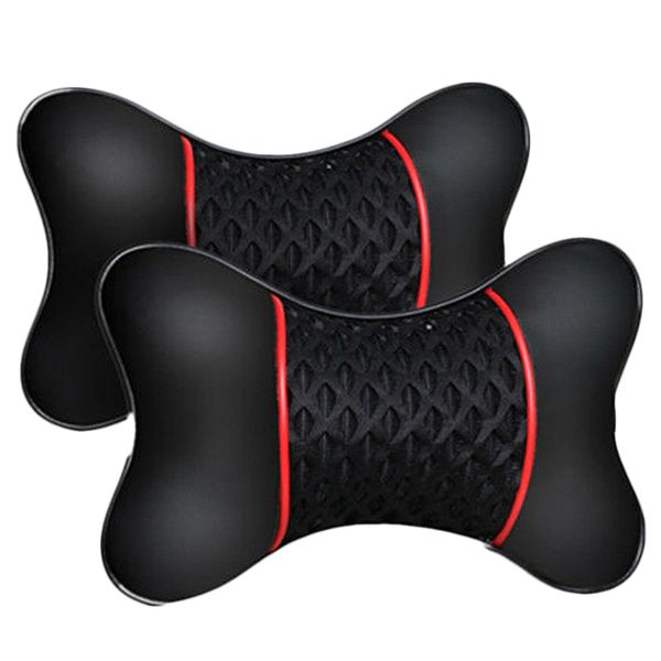 

2pcs new pu leather car seat head neck rest cushion pad headrest pillow