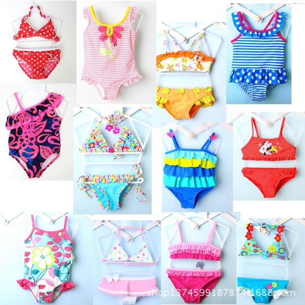 

c1vip miscellaneous swimsuits girls split children's bikini children's baby's one-piece multicolor bikini swimsuit swimsuit, White;black
