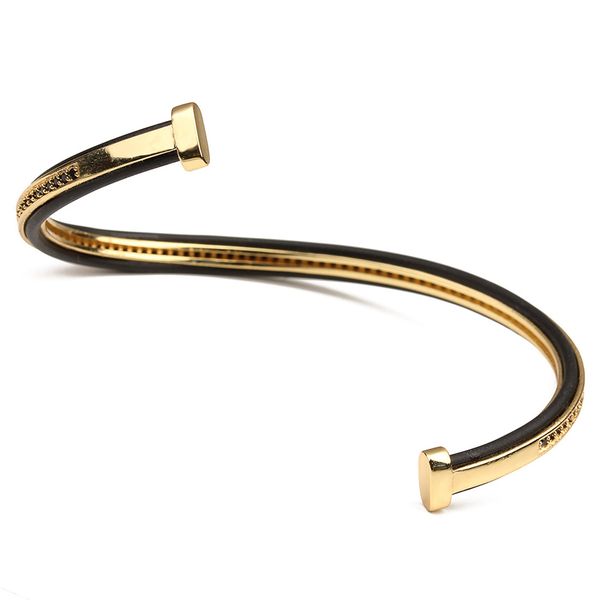 

high end anil arjandas bracelet with micro pave clear cz watch protector leather bracelets for men, Golden;silver