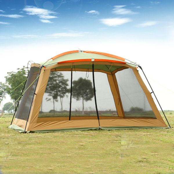 

august 5 6 8 person huge 3.6*3.6m hiking family pergola beach awning party tarp anti mosquito fishing outdoor camping tent
