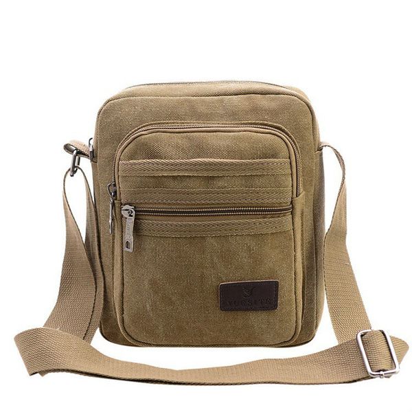 

men's canvas shoulder bags retro messenger bag outdoor leisure multi-function bags