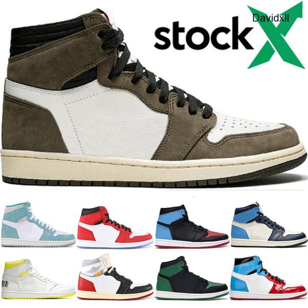 

1 travis scotts jumpman 1s women mens basketball shoes men obsidian all star chameleon kowhi leonard unc trainers designer sneakers