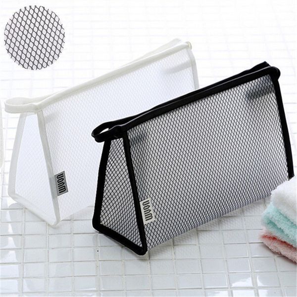 

clear transparent plastic pvc travel cosmetic make up toiletry bag zipper us sto