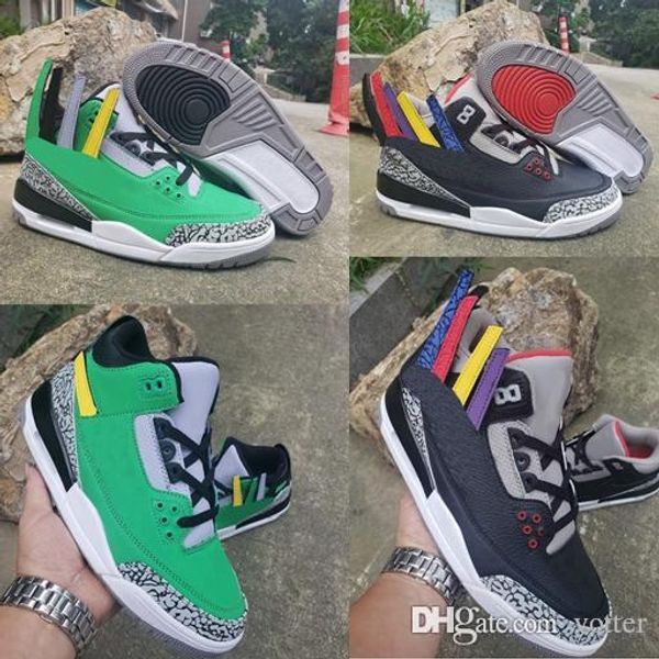 

3s tinker university red oregon ducks pe 2019 mens basketball shoes switch patch designer sneakers 3 black cement man baskets sport shoes
