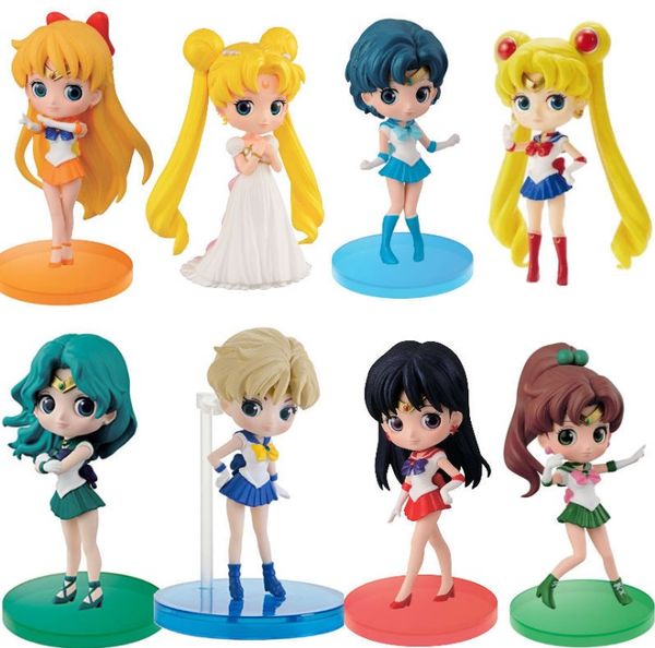 

сейлор мун цукино усаги смокинг маска сейлор венера меркурий марс юпитер пвх аниме цифры игрушки коллекционные куклы торт декор игрушки