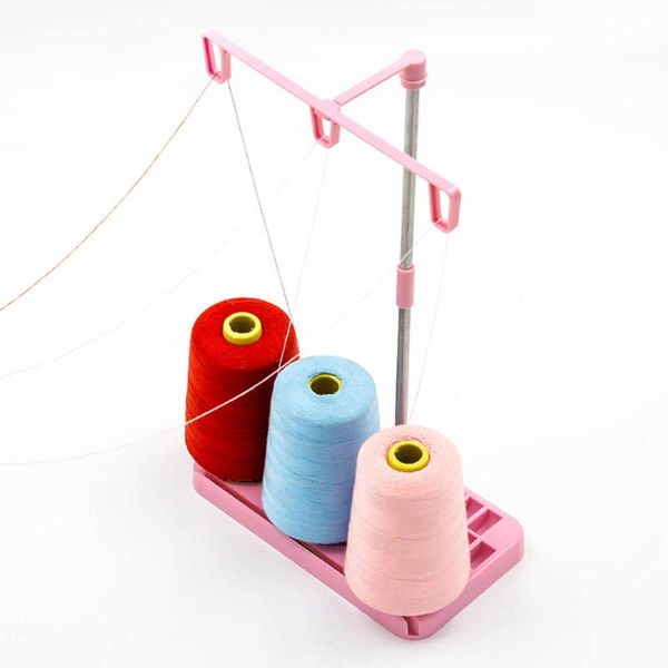 

thread 3 spool holder stand rack sew quilting for home sewing machine nice, Black