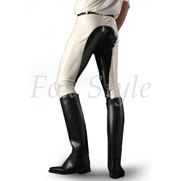 

nature latex trousers, Black