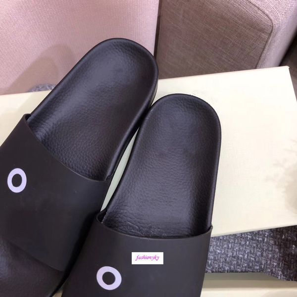 

off indoor beach slippers lovers' shoes white printing slippers, Black