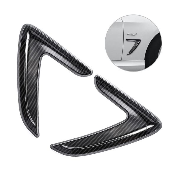 Side Air Vent Cover Trim Fender Sticker Decor for 3 Series F30 Carbon Fiber