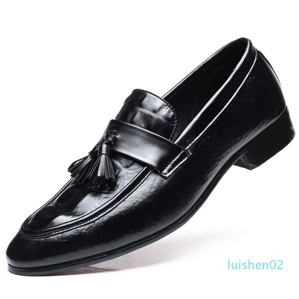 

mens luxury shoes men designer shoes men casual pu leather loafers new 2020 flats slip on breathable loafers driving l02, Black
