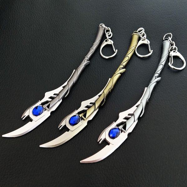 

20pcs/lot wholesale 4 evil loki scepter keychain axe pendant keyring thor hammer key chains llaveros jewelry, Silver