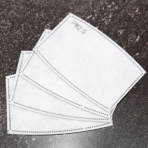 

10pcs/lot 5 layers activated carbon filter n95 pm2.5 anti haze mouth masks replaceable filters for activate carbon mask use riding mask, Black