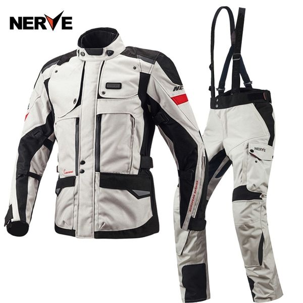 

1set winer waterproof warm windproof off-road suit motocross racing motorcycle jacket and pants with 9pcs pad