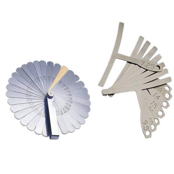 

32 leaf feeler gauge with radius gauge ruler for guitar luthier measuring