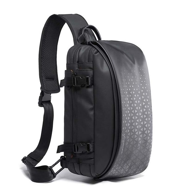 

tangcool мужская грудь пакет водонепроницаемый crossbody сумки мужской usb зарядка плеча сумка большой емкости слинг сумка для поездки