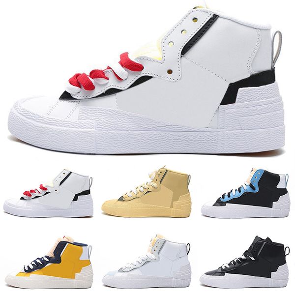 

fashion sacai x blazer mid ldv men women running shoes camo maize navy black white wolf platform flat dunk mens trainers sports sneakers