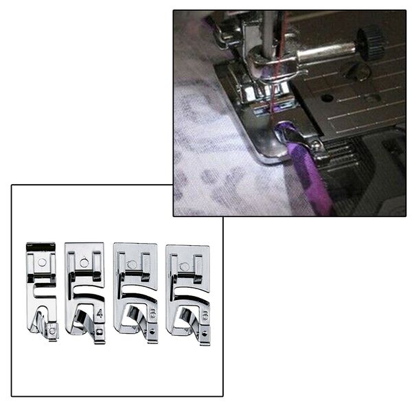 

household multi-function sewing machine accessories wide crimping presser foot four-piece set 3/6/4mm
