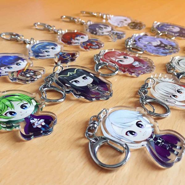 

hunter x hunter anime key chains two-sided keychain cosplay acrylic pendant keyring, Slivery;golden