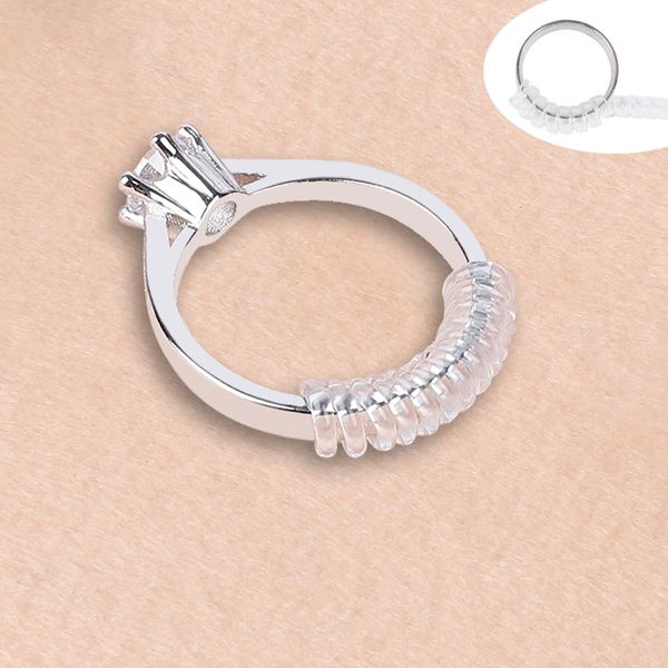 

jewelry tools & equipments 4pcs/set spiral based ring size adjuster guard tightener reducer resizing tool