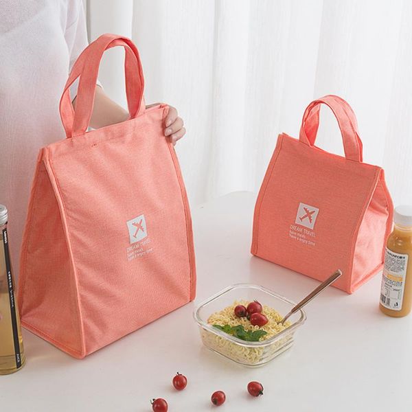 

fashion portable thermal lunch bag fresh bento pouch office picnic drink cold insulation organizer tote accessories supply