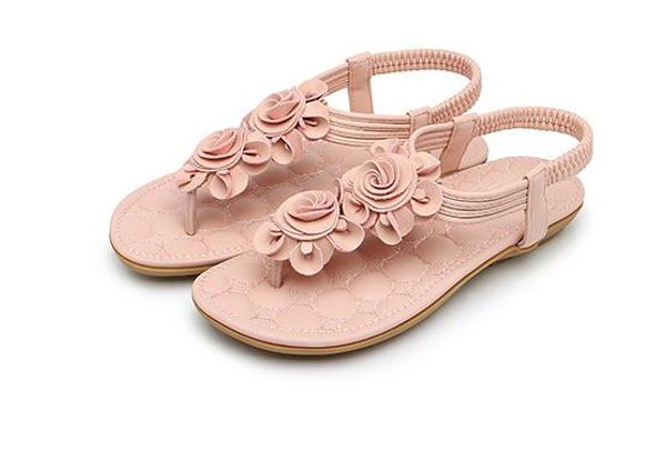 

the bohemian sandal summer 2018 new flat with the roman open-toed flats., Black