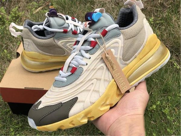 

2020 аутентичные трэвиса скотта x воздушный обуви 270 реагировать светло-кремовый темно-карие слюды зеленый морская звезда мужские кроссовки