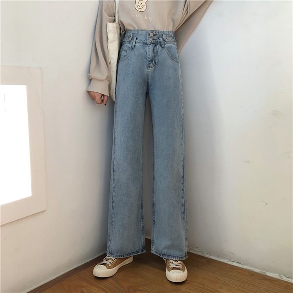 

lake blue female straight jeans bud tall waist