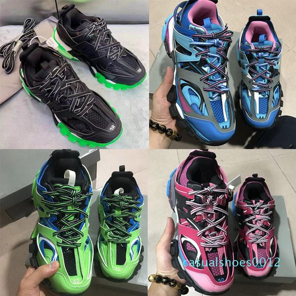 

designer shoes triple s 3.0 sneakers luxury man casual shoes women platform outdoor sneakers platform mens track trainers chaussures c12, Black
