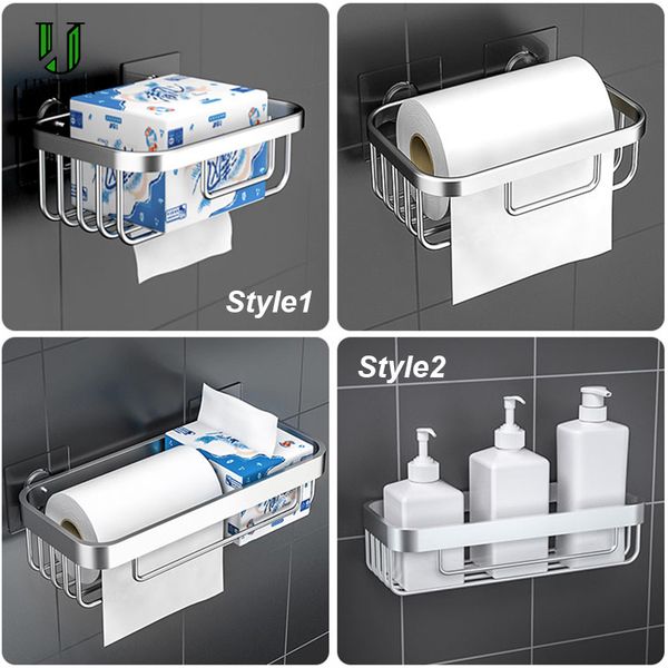 

untior stainless steel toilet paper basket holder wall-mounted bathroom kitchen paper tissue box toilet paper holder with shelf